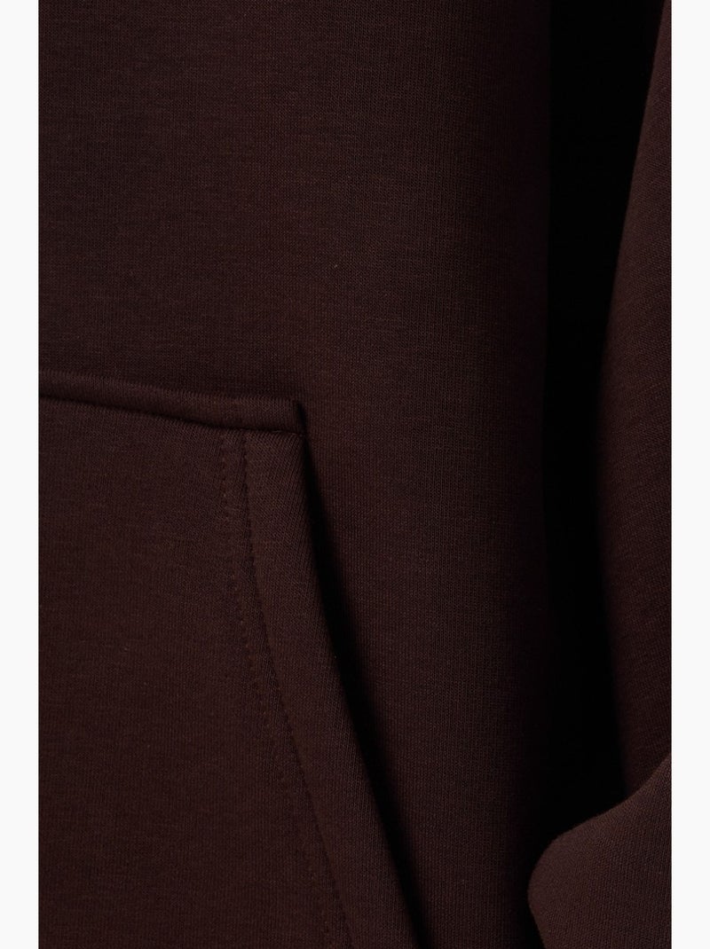 Ruimvallende oversized hoodie met kangoeroezak hiccup Bruin - Kiabi