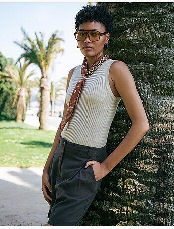 Rustiek gebreid topje, MO Fashion