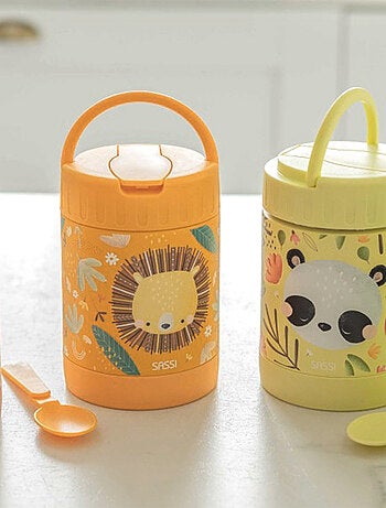 Rvs baby voedsel thermos dieren | sassi junior
