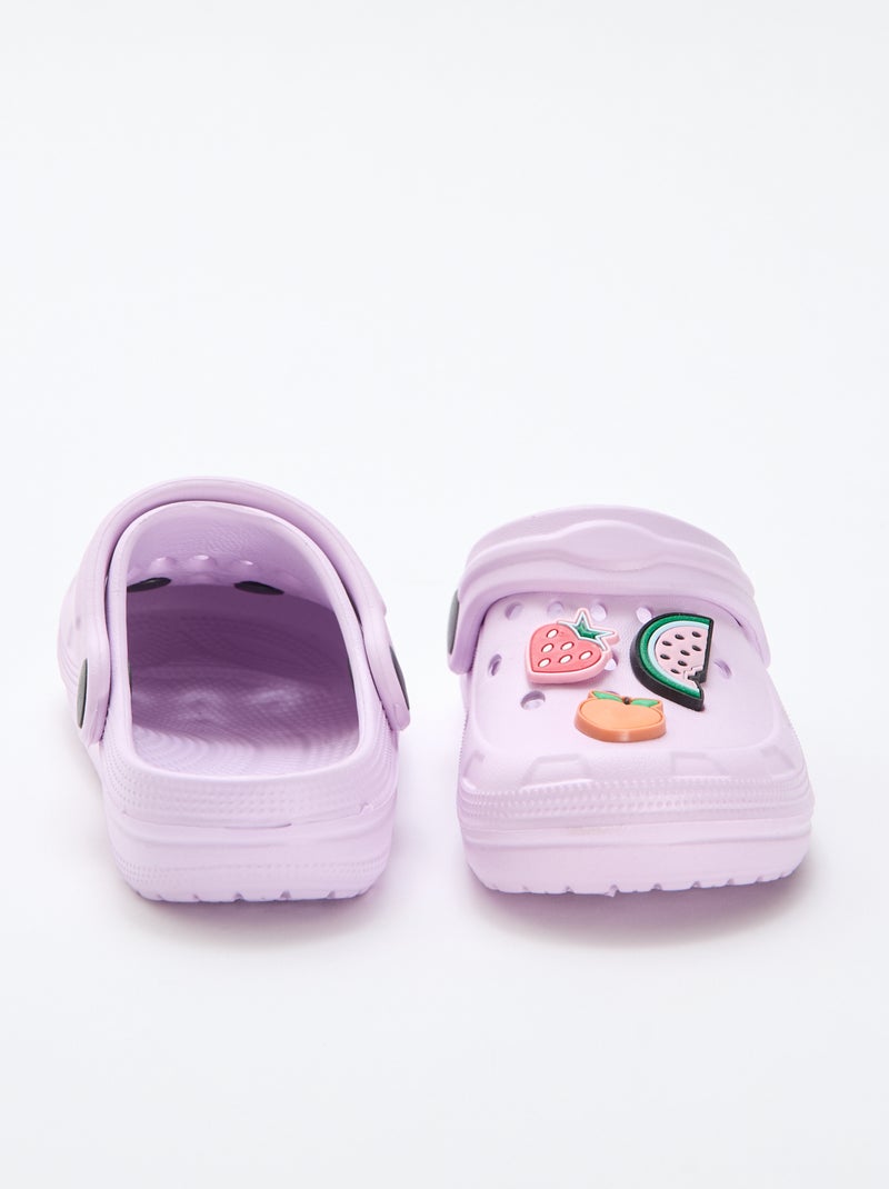 Sabots en plastique 'fruits' Violet - Kiabi