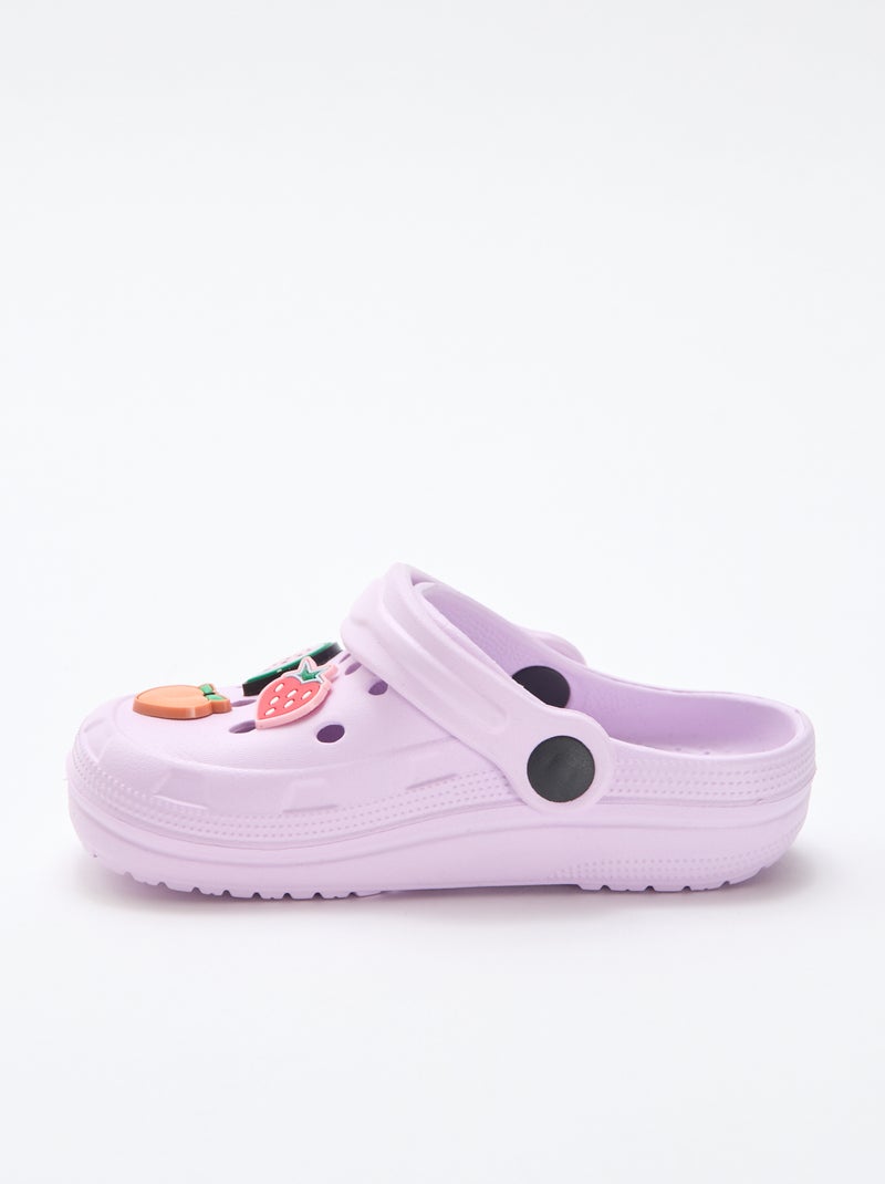 Sabots en plastique 'fruits' Violet - Kiabi