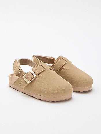 Sabots en suédine à scratch