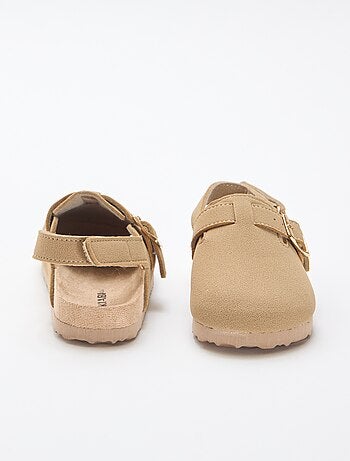 Sabots en suédine à scratch