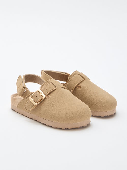 Sabots en suédine à scratch - Kiabi