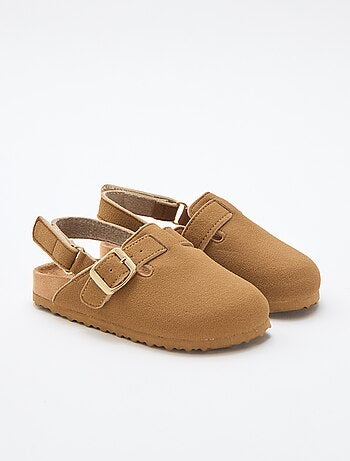 Sabots en suédine à scratch