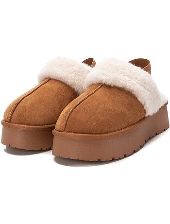 Sabots fourrés à élastique Femme Xti Microfiber