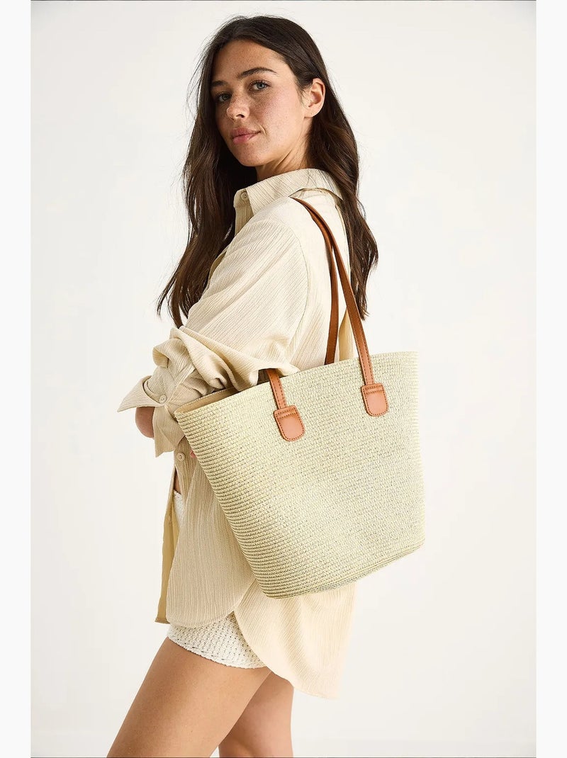 Sac à bandoulière de plage lucci Beige naturel - Kiabi