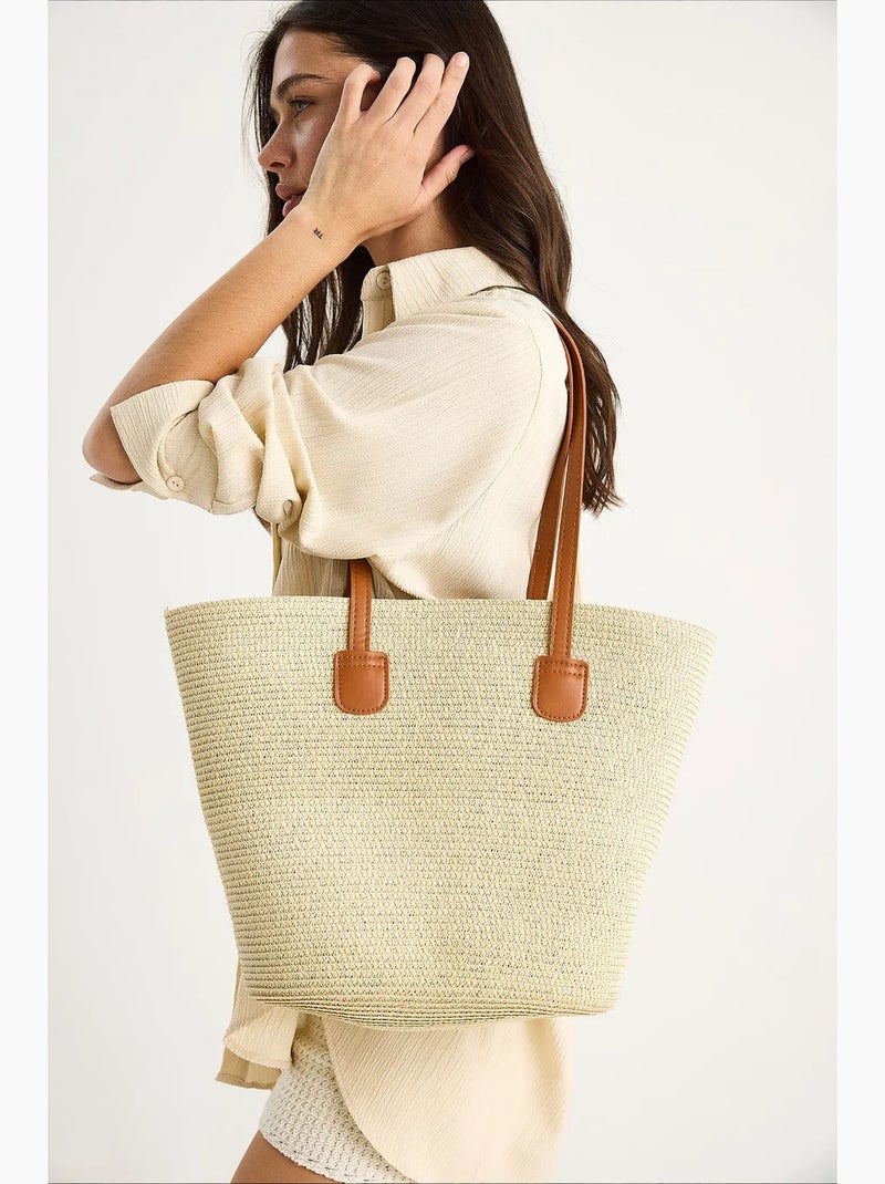 Sac à bandoulière de plage lucci Beige naturel - Kiabi