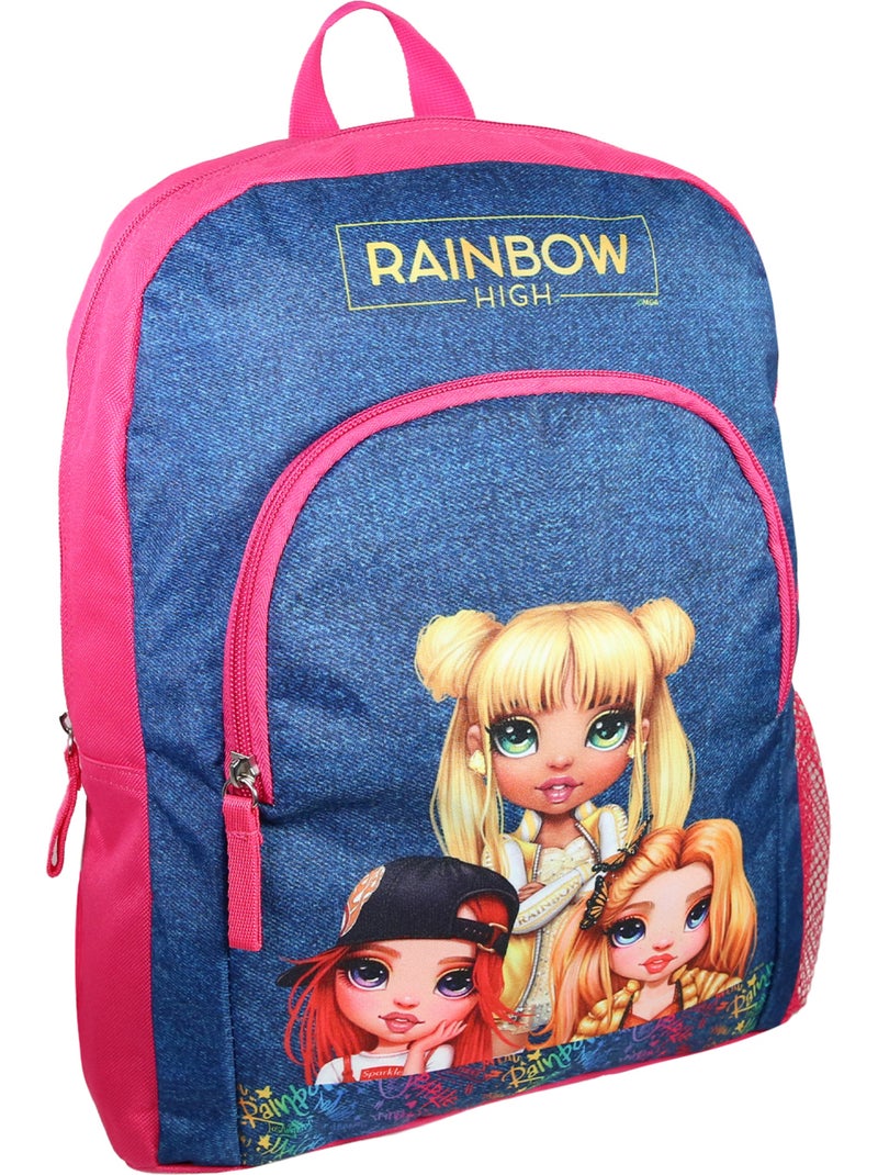 Sac à dos 37 cm avec poche Rainbow High Multicolore Multicolore - Kiabi