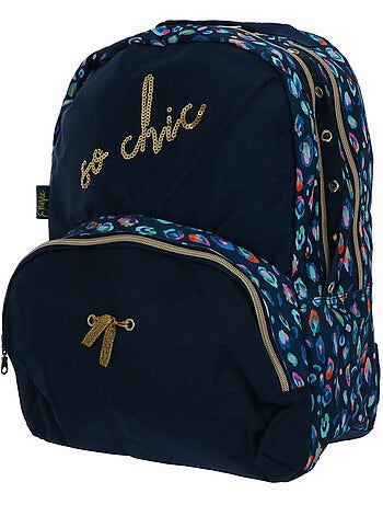 Sac à dos 42 cm So Chic 2 compartiments zippés