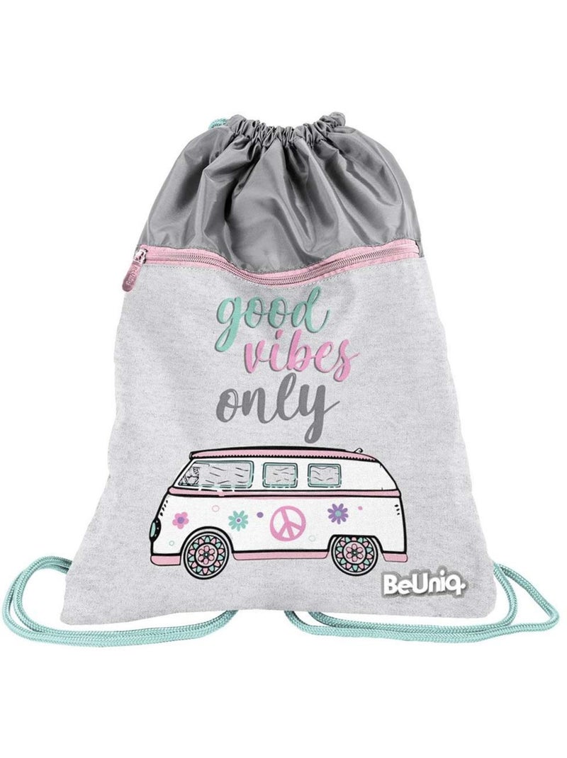 Sac à dos à cordon CMP Good Vibes Only – 45x34 cm CMP Gris Multicolore Blanc - Kiabi