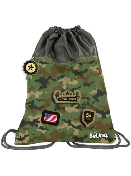 Sac à dos à cordon style militaire 45 cm camouflage marron – Beluniq - Kiabi Sac à dos à cordon style militaire 45 cm camouflage marron – Beluniq - Kiabi