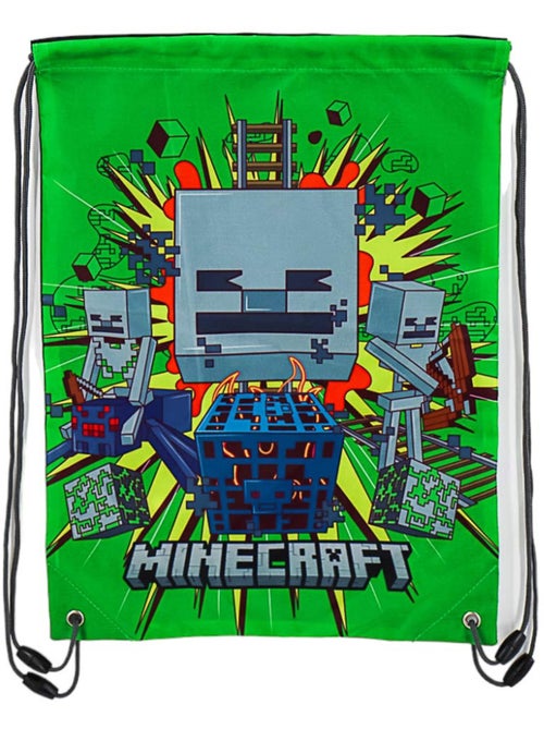 Sac à dos à ficelles 'Minecraft' Skeleton – MINECRAFT – 42 x 31 cm - Kiabi Sac à dos à ficelles 'Minecraft' Skeleton – MINECRAFT – 42 x 31 cm - Kiabi