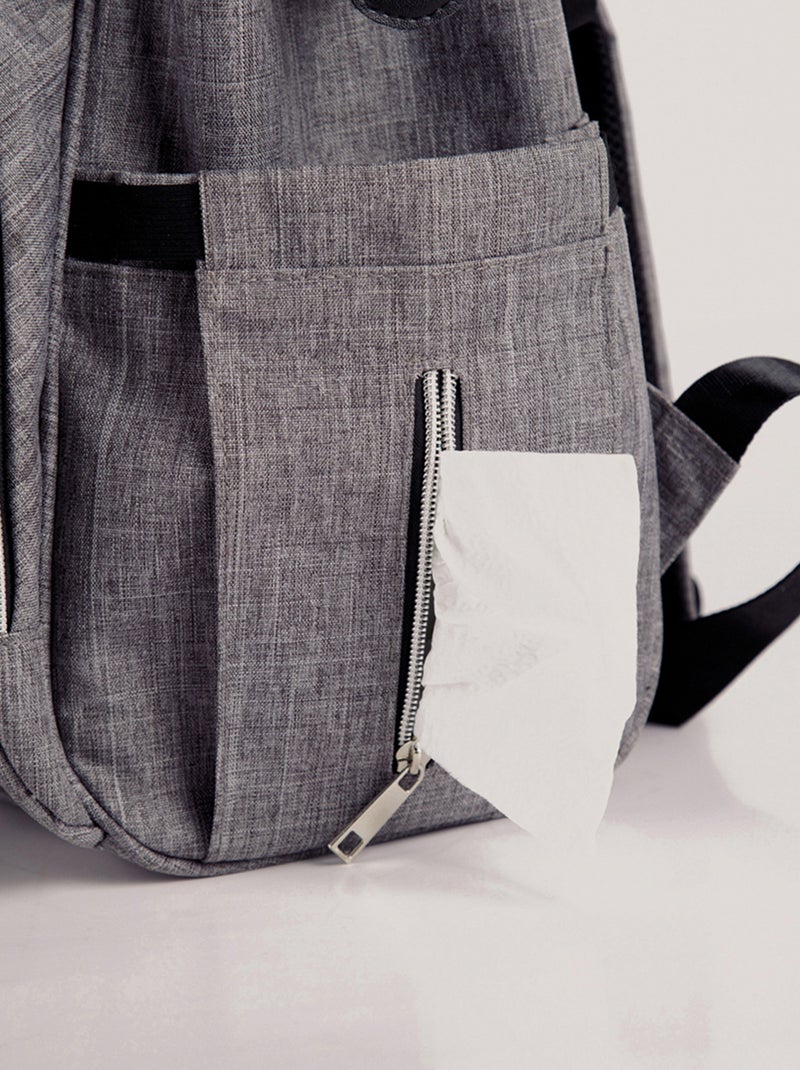 Sac à dos à langer 'Tineo' Gris - Kiabi