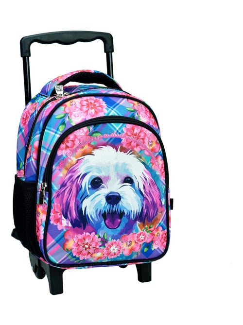 Sac à dos à roulettes - Chien Love maternelle compact - Kiabi