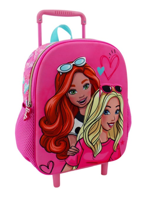 Sac à dos à roulettes - Effet brillant 3D - Barbie licence officielle - Kiabi Sac à dos à roulettes - Effet brillant 3D - Barbie licence officielle - Kiabi