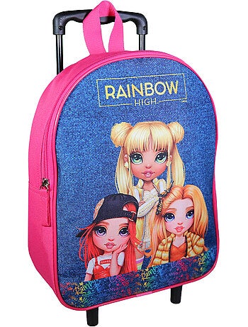 Sac à dos à roulettes 32 cm maternelle Rainbow High Multicolore