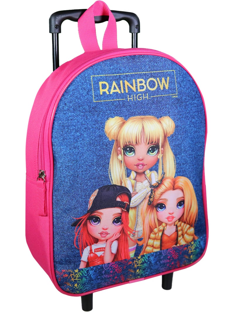 Sac à dos à roulettes 32 cm maternelle Rainbow High Multicolore Multicolore - Kiabi