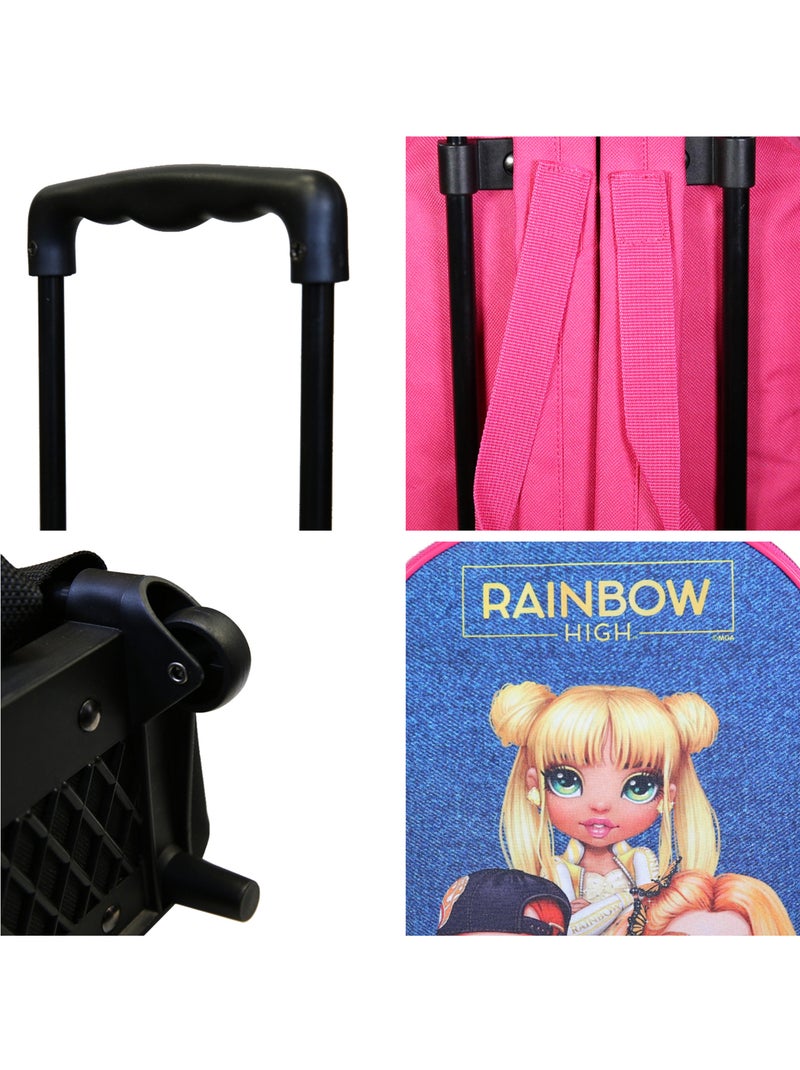 Sac à dos à roulettes 32 cm maternelle Rainbow High Multicolore Multicolore - Kiabi