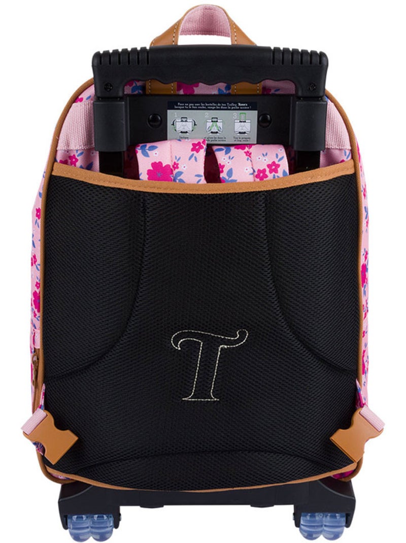 Sac à dos à roulettes – 41 CM - Collection 2027 – Tann's Rose - Kiabi