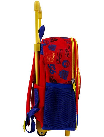 Sac à dos à roulettes Cars Lightning McQueen avec poignée télescopique