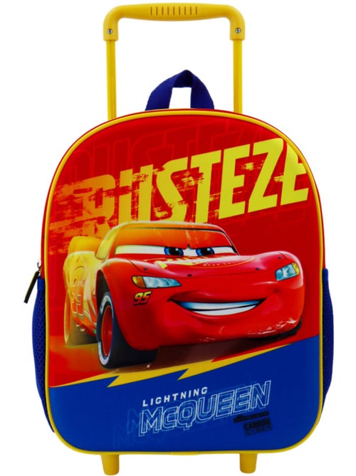 Sac à dos à roulettes Cars Lightning McQueen avec poignée télescopique - Kiabi Sac à dos à roulettes Cars Lightning McQueen avec poignée télescopique - Kiabi