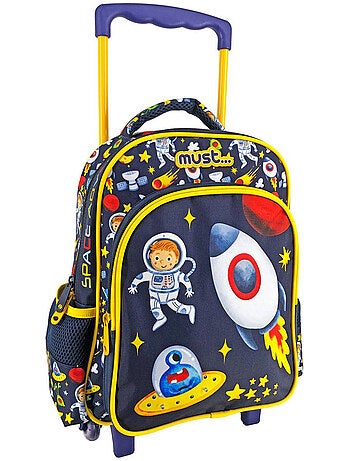 Sac à dos à roulettes CMP motif espace Alien en tissu