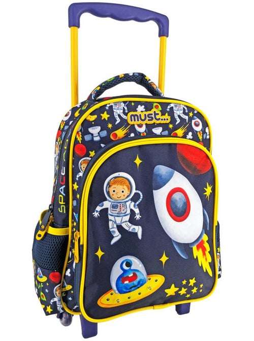 Sac à dos à roulettes CMP motif espace Alien en tissu - Kiabi Sac à dos à roulettes CMP motif espace Alien en tissu - Kiabi