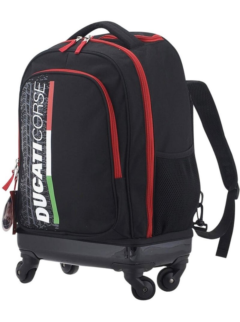 Sac à dos à roulettes 'Ducati' – Moto Corse – 46 cm Multicolore - Kiabi