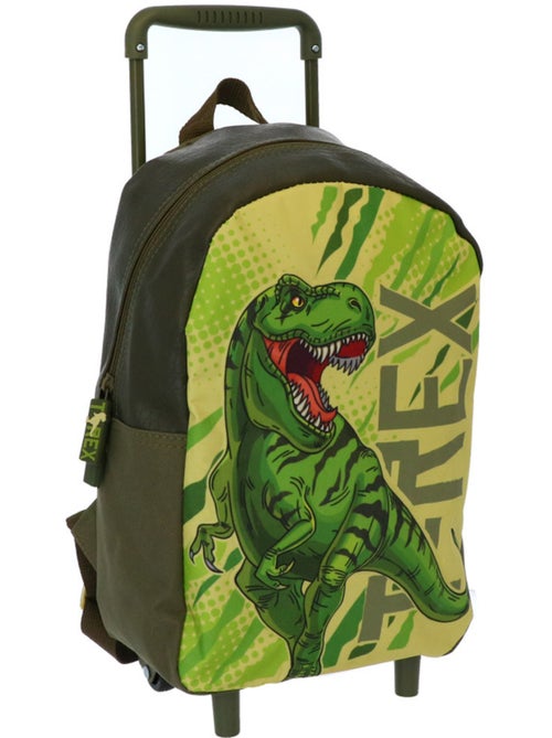 Sac à Dos à Roulettes enfant Dinosaure T‑Rex 34 CM - Trolley maternelle - Kiabi Sac à Dos à Roulettes enfant Dinosaure T‑Rex 34 CM - Trolley maternelle - Kiabi