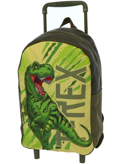 Sac à Dos à Roulettes enfant Dinosaure T‑Rex 34 CM - Trolley maternelle - Kiabi Sac à Dos à Roulettes enfant Dinosaure T‑Rex 34 CM - Trolley maternelle - Kiabi
