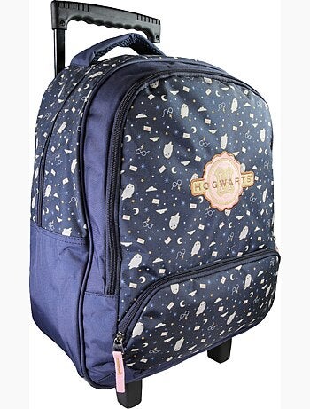 Sac à dos à roulettes enfant Harry Potter bleu nuit 2 compartiments