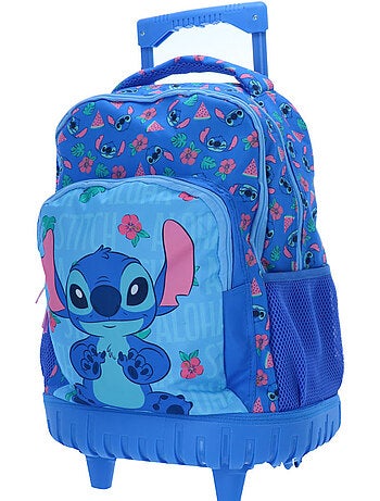 Sac à dos à roulettes enfant 'Stitch' – motif Hawaï tropical 43 cm