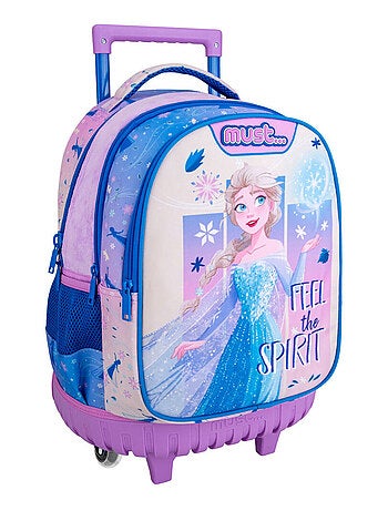 Sac à dos à roulettes enfants 45 cm - Licence Reine des Neiges - Must