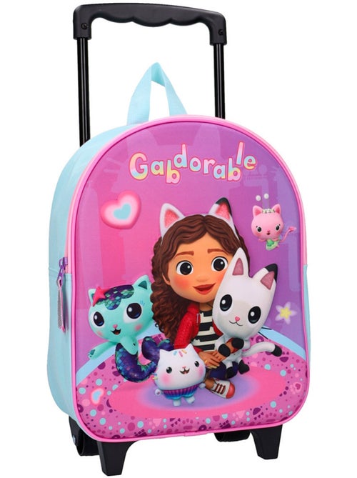Sac à dos à roulettes – Gabby et la maison Magique 3D 32 CM maternelle - Kiabi