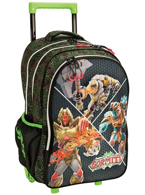 Sac à dos à roulettes Gormiti polyester imprimé - Kiabi Sac à dos à roulettes Gormiti polyester imprimé - Kiabi