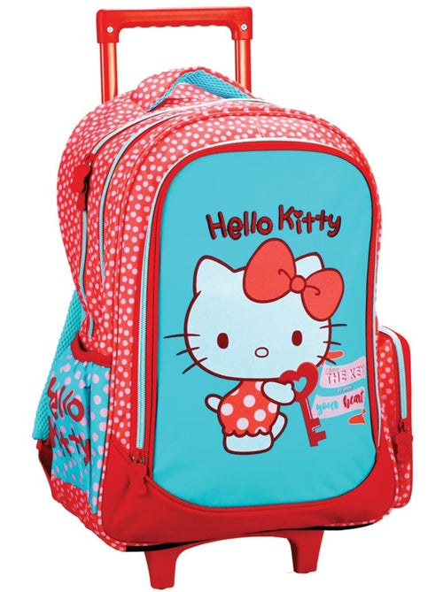 Sac à dos à roulettes 'Hello Kitty' 46 cm – Poigne te lescopique rouge - Kiabi Sac à dos à roulettes 'Hello Kitty' 46 cm – Poigne te lescopique rouge - Kiabi