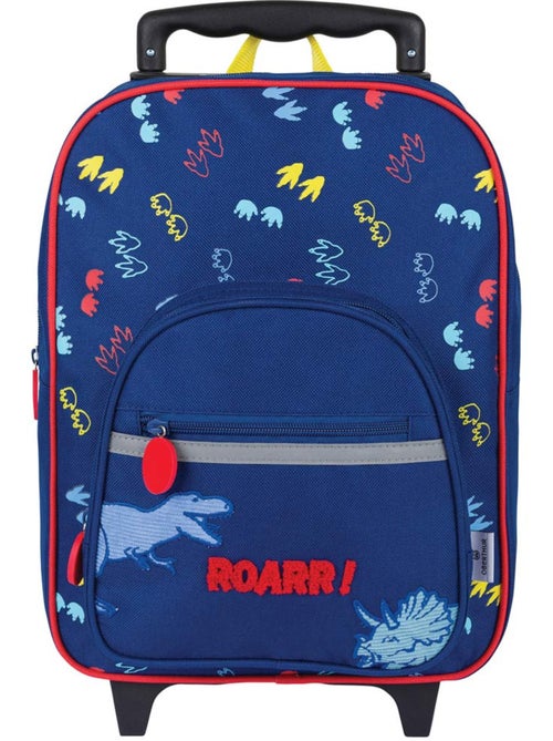 Sac à dos à roulettes imprimé dinosaures en textile - Kiabi Sac à dos à roulettes imprimé dinosaures en textile - Kiabi