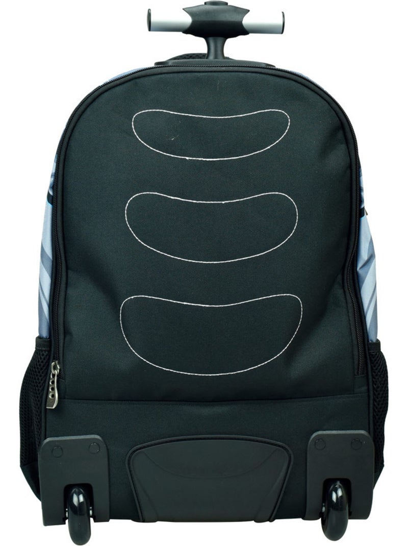 Sac à dos à roulettes imprimé Robot No Fear 48 CM Bleu Gris Noir - Kiabi