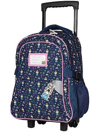 Sac à dos à roulettes KIP 43 cm 2 compartiments avec poignée télescopique