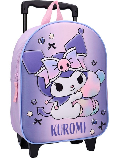 Sac à dos à roulettes – 'Kuromi' – 3D 32 CM maternelle - Kiabi