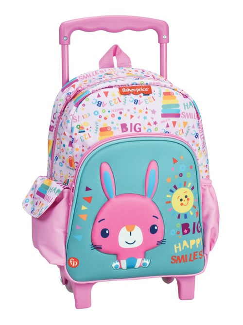 Sac à dos à roulettes Lapin Fisher Price 30 CM Maternelle - Kiabi