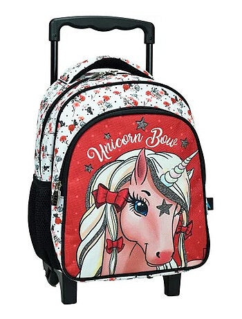 Sac à dos à roulettes Licorne Love 31 CM - GRM maternelle