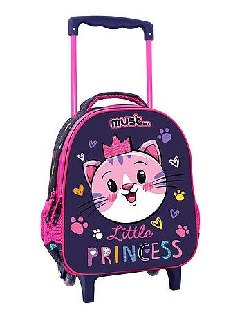 Sac à dos à roulettes maternelle Chat Little Princess - Compact - Little Princess