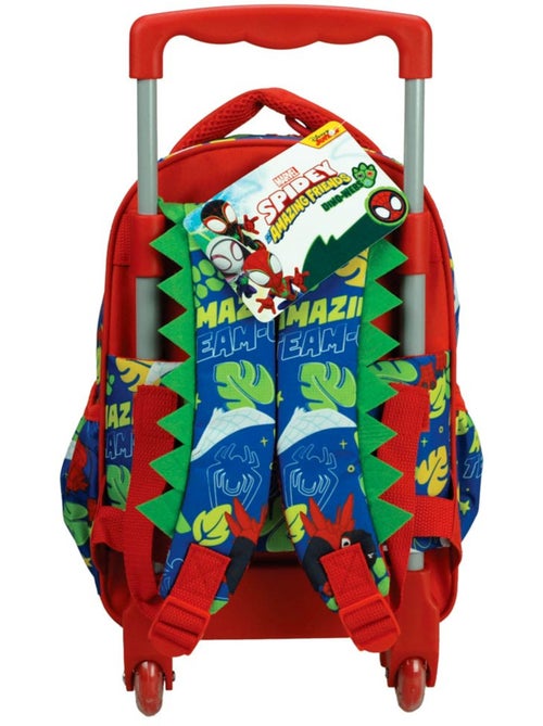 Sac à dos à roulettes maternelle Dino-Webs avec poignée télescopique Spidey - Kiabi Sac à dos à roulettes maternelle Dino-Webs avec poignée télescopique Spidey - Kiabi