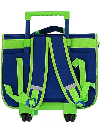 Sac à dos à roulettes Minecraft Creeper Boom 41 cm avec 2 roues