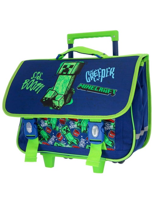 Sac à dos à roulettes Minecraft Creeper Boom 41 cm avec 2 roues - Kiabi Sac à dos à roulettes Minecraft Creeper Boom 41 cm avec 2 roues - Kiabi