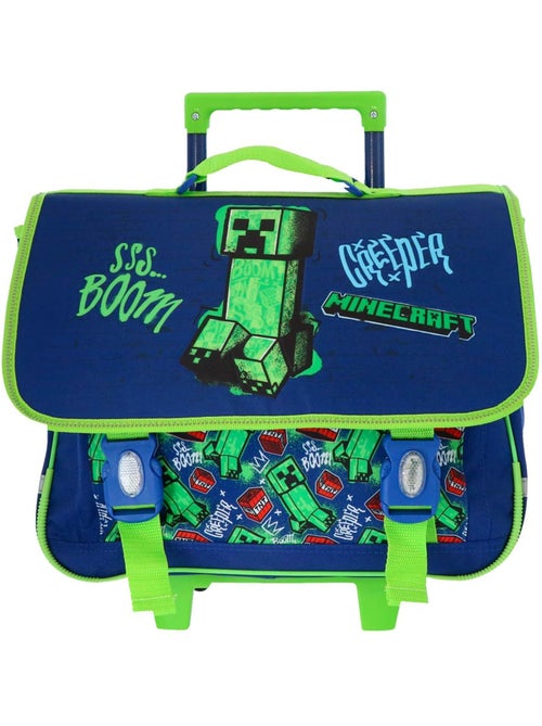 Sac à dos à roulettes Minecraft Creeper Boom 41 cm avec 2 roues - Kiabi Sac à dos à roulettes Minecraft Creeper Boom 41 cm avec 2 roues - Kiabi