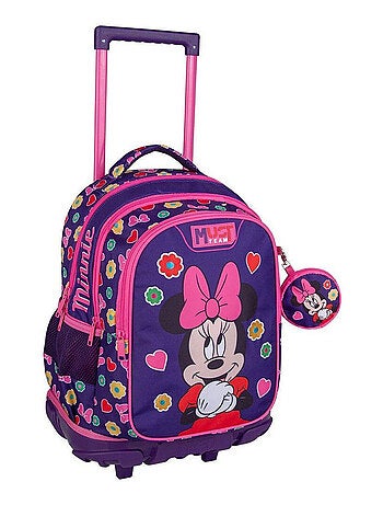 Sac à dos à roulettes Minnie Mouse scolaire Must