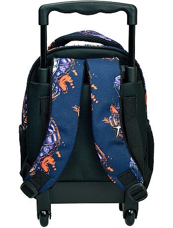 Sac à dos à roulettes motif T-Rex en tissu